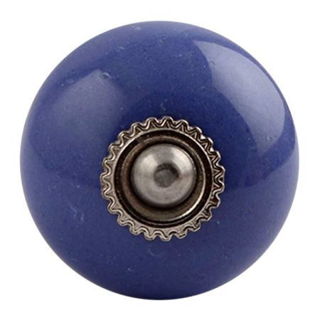 Slate Blue Silver Fitting Ceramic Cabinet Knob Online